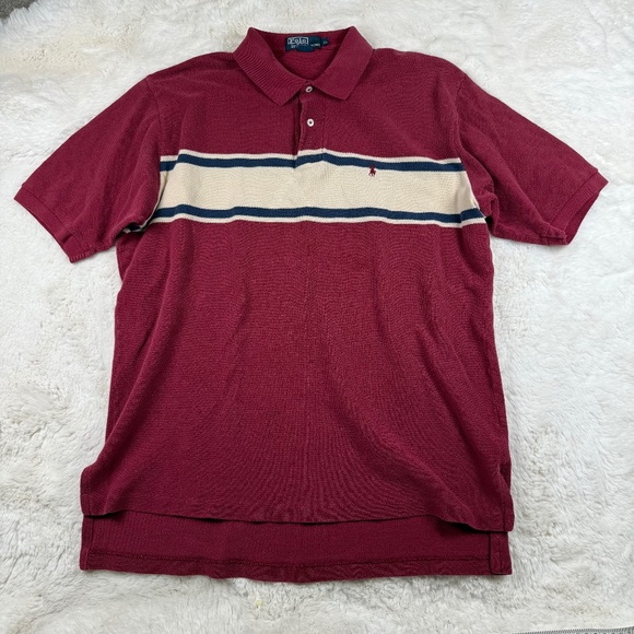 Polo by Ralph Lauren PRL Vintage Cotton Men's XL Polo Collared T-Shirt Knit - Picture 1 of 7